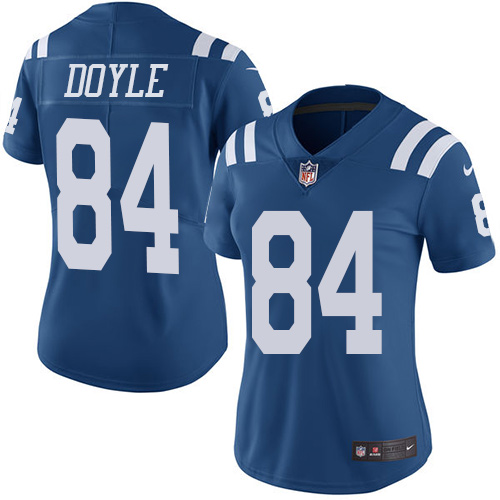 Indianapolis Colts #84 Limited Jack Doyle Royal Blue Nike NFL Women Rush Vapor Untouchable jersey->youth nfl jersey->Youth Jersey